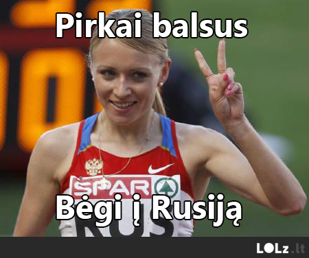 Pirkai balsus, bėgi į Rusiją.