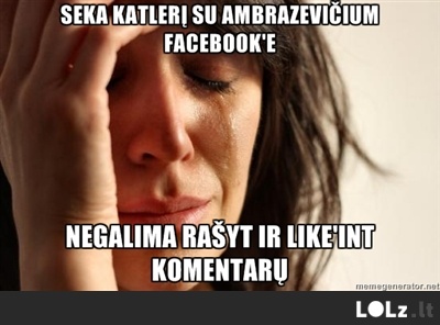Pirmojo pasaulio Facebook'o problemos