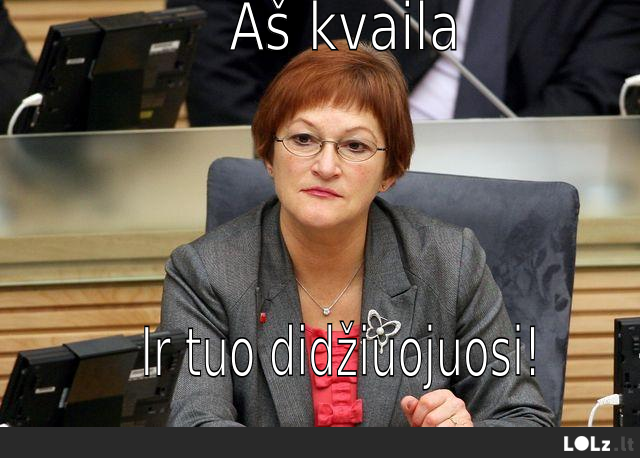Kvaila ir tuo didžiuojasi